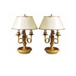 Par de Abatjoures "Bouillotte Lamps"/ Inglaterra / Anos 50