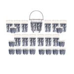 Jannette Glass Co. / Conjunto de Copos / EUA / Anos 50-60