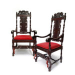 Par de Cadeiras / Estilo Charles II / Rio de Janeiro / Anos 1920